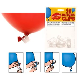 Sachet De 10 Clips Pour Ballons pas cher