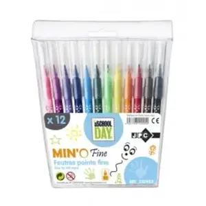 Pochette de 12 stylos feutre pointe fine - JPC 310925 pas cher
