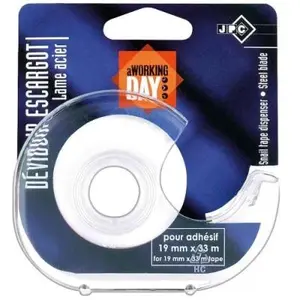 Dévidoir manuel transparent plastique pour rouleau 19mm x 33m vide jpc... pas cher