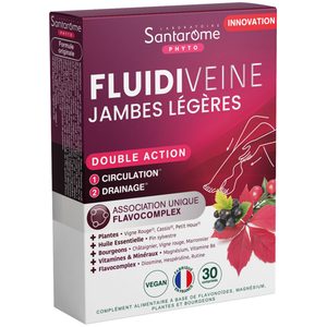 Santarome - Fluidiveine Jambes Légères - Circulation - 30 comprimés pas cher