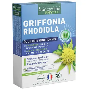 Santarome Phyto - Griffonia Rhodiola - Equilibre émotionnel - 30 gélul... pas cher