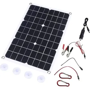 Kit de Panneau Solaire Flexible Double USB 18W Panneau Solaire monocri... pas cher