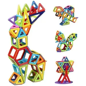 INNOO TECH 108Pièces Bloc de Construction Magnétique pour Enfant Plus de 3ans, Jeux Construction Aimanté Jouet Educatif et Créatif, CadeauVendu parcdiscount