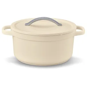 Cocotte ronde beige 24 cm 4.5 L - Beka pas cher