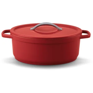 Cocotte ovale rouge 31 cm 6 L - Beka pas cher