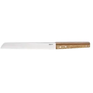 Couteau à pain Nomad 20 cm en acacia - Beka - Argent - Inox pas cher