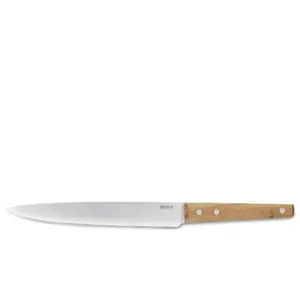 Couteau tranche lard Nomad 20 cm en acacia - Beka - Argent - Inox pas cher