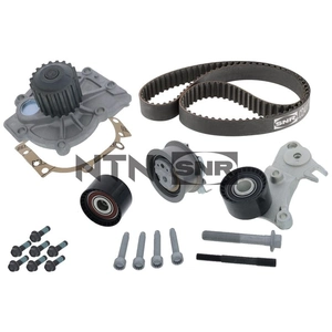 SNR Pompe à eau + kit de courroie de distribution pour VOLVO: XC 70, S60, V90, V40, XC 60, V60, XC 90, S90, S80, XC 40, V70 (Ref: KDP465.060)