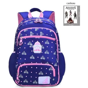 Cartable Fille Sac a Dos Fille Primaire en Nylon Cartable Enfant Prima...Vendu parcdiscount