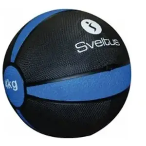 Médecine ball 4 kg vrac - SVELTUS - Musculation - Haltérophilie - Noir...