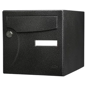 RENZ Boîte aux lettres normalisée 2 portes extérieur RENZ acier noir brillant pas cher