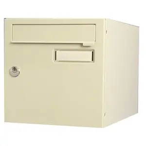 Boîte aux lettres normalisée - RENZ - 1 porte - Acier - Beige - Collec... pas cher