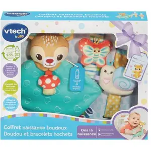 VTECH BABY - COFFRET NAISSANCE TOUDOUX - DOUDOU ET BRACELETS HOCHETS (... pas cher
