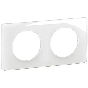 Plaque de finition - LEGRAND - Céliane - 2 postes - Blanc Emaillé pas cher