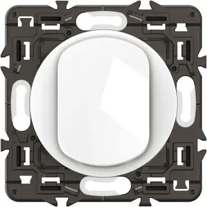 LEGRAND Poussoir Céliane enjoliveur Blanc et support (CX0031) pas cher