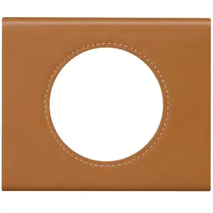 LEGRAND Celiane Plaque de finition 1 poste cuir caramel pas cher
