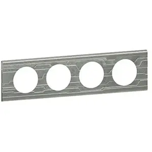 LEGRAND plaque céliane 4 postes furtif pas cher