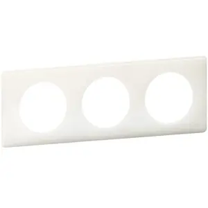 LEGRAND Celiane Plaque de finition 3 postes blanc yesterday pas cher