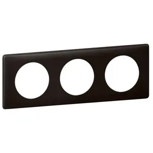 LEGRAND Celiane Plaque de finition 3 postes basalte