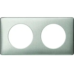 LEGRAND Celiane Plaque de finition 2 postes alu snake pas cher