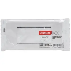 LEGRAND - Mosaic support plaque 4 modules blanc horizontal pas cher