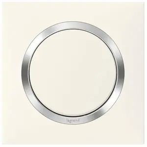 Comparateur de prix : LEGRAND Plaque 1P blanc chrome Dooxie