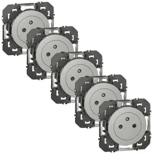 LEGRAND - Prise 2 p+t surface alu composable Dooxie pas cher