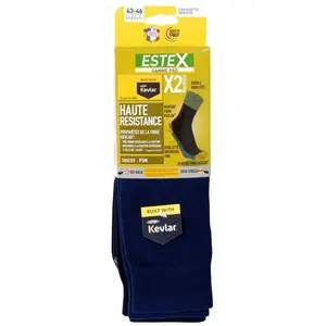 Paire de chaussettes Estex Kevi Bleu 47/50 pas cher