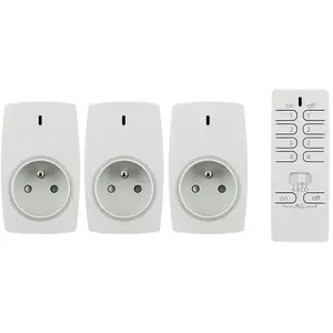 OTIO Lot de 3 prises connectées avec télécommande 16 canaux - pas cher