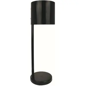 SAMPA Lampe de bureau Design à poser en métal noir mat Eclairage LED d'interieur pas cher