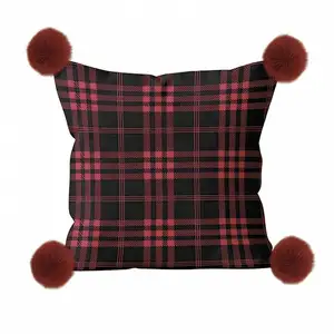 Coussin en polaire microfibre 45x45 cm carreaux tartan, par Soleil d'ocre pas cher