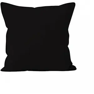 Bohème Coussin Microfibre lavée, Noir, par Soleil d'ocre - 40 x 40 cm pas cher