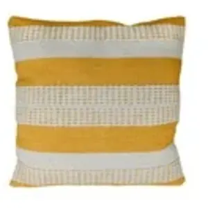 Comparateur de prix : Soleil d'ocre Coussin, Jaune, 45 x 45 cm