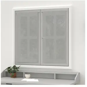 Soleil d'ocre Rideaux Brise-bise, Gris, 45 x 90 cm pas cher