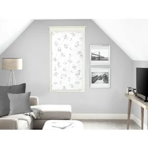 Comparateur de prix : Soleil d'ocre Kyoto Brise-bise, Polyester, Blanc, 45 x 90 cm
