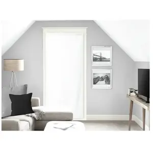 Soleil d'ocre, Dolly Voile pour Porte Fenêtre, Polyester, Blanc, 90x200 cm pas cher