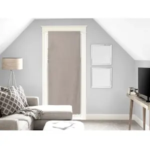 Soleil d'ocre Voile pour Porte fenêtre en Coton 90x200 cm Panama Taupe pas cher