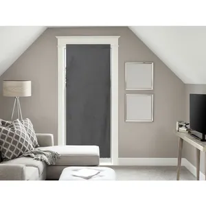 Soleil d'Ocre Panama Voilage Porte fenêtre, Coton, Anthracite, 90 x 20... pas cher