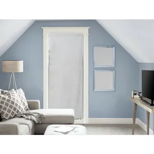 Soleil d'Ocre Panama Voilage Porte fenêtre, Coton, Gris, 90 x 200 cm pas cher