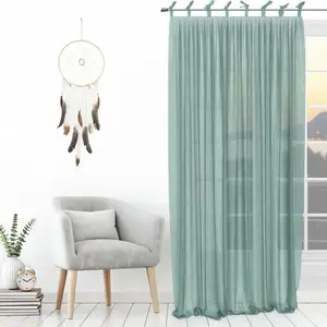 Voilage nouettes SPIRIT vert d'eau, par Soleil d'ocre pas cher