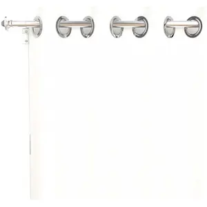 Comparateur de prix : Soleil d'ocre, Alix Rideau à Oeillets, Blanc, Polyester, 135x250 cm