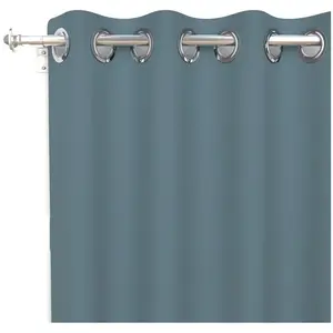 Soleil d'ocre Rideau à oeillets 135X250 ALIX bleu celadon pas cher