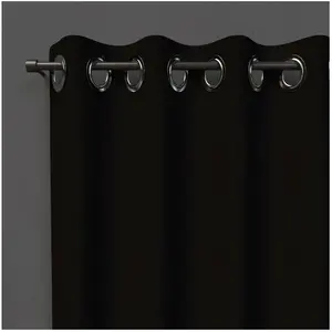 Comparateur de prix : Générique Soleil d'Ocre Rideau à oeillets OCCULTANT 140x250 cm Noir