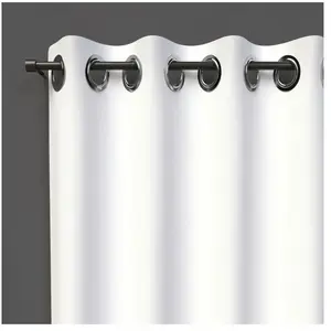 SOLEIL D'OCRE Rideau occultant à oeillets 140x240 cm blanc