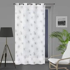 Soleil d'Ocre Lionel Voilage, Voile, Polyester, Blanc, 140 x 250 cm