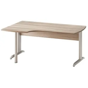 Bureau d'angle compact GAMI JAZZ avec pied métal - Marron cappuccino