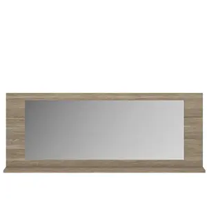 GAMI Miroir tablette effet bois chêne reed finition matière pas cher