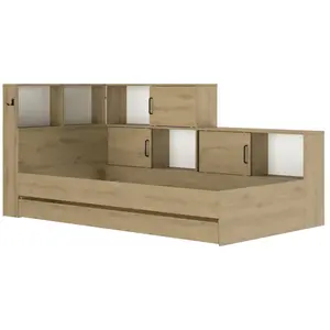 CALICOSY Lit junior 90x200 cm - 221 cm X 120 cm X 104 cm - ERWAN pas cher