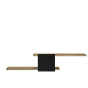 GAMI Etagere murale noir mat effet bois pas cher
