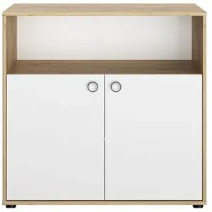 GALIPETTE - Commode 2 portes ARTHUR Made in France - Marron clair pas cher